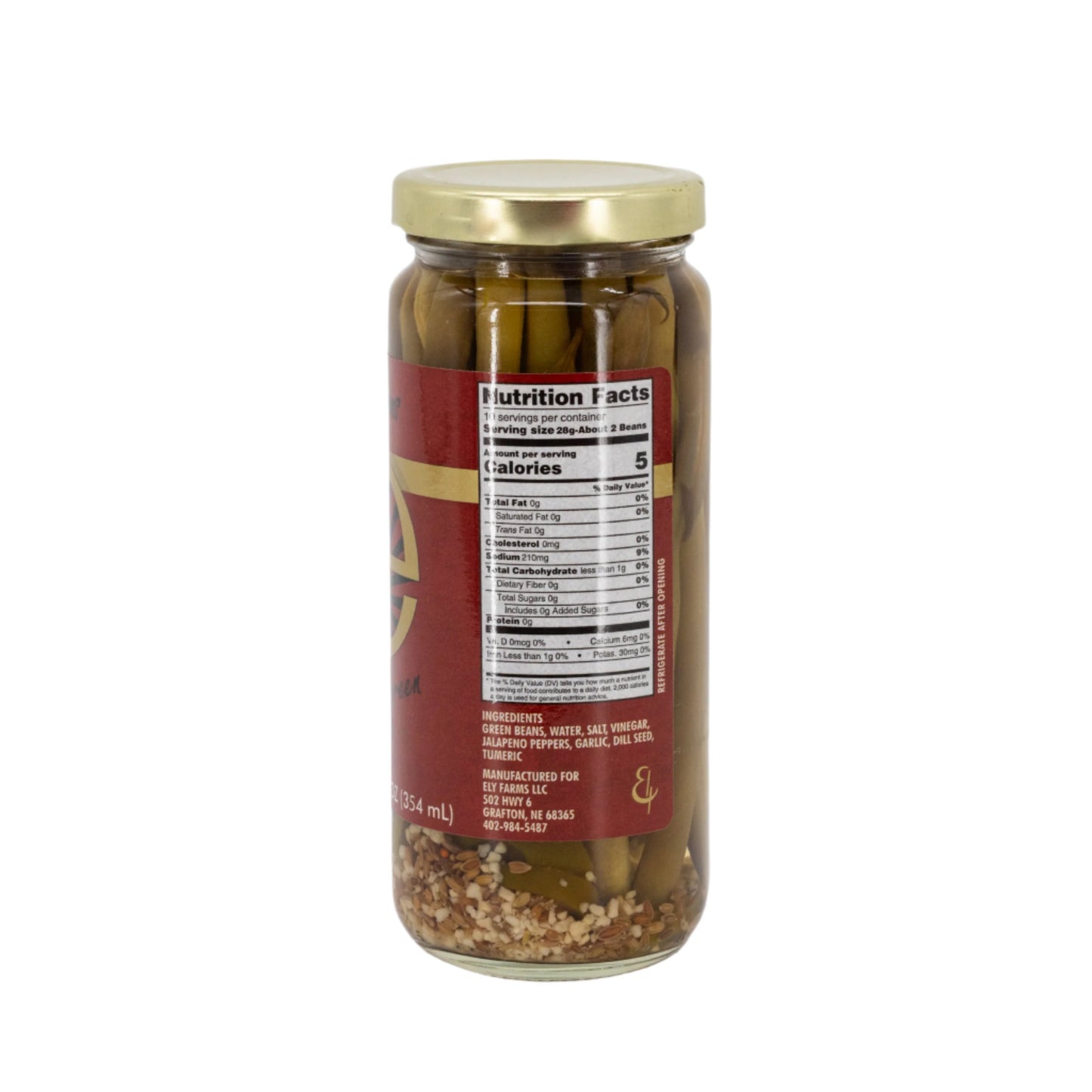 Pickled Green Beans | 12 oz | Ely Farms
