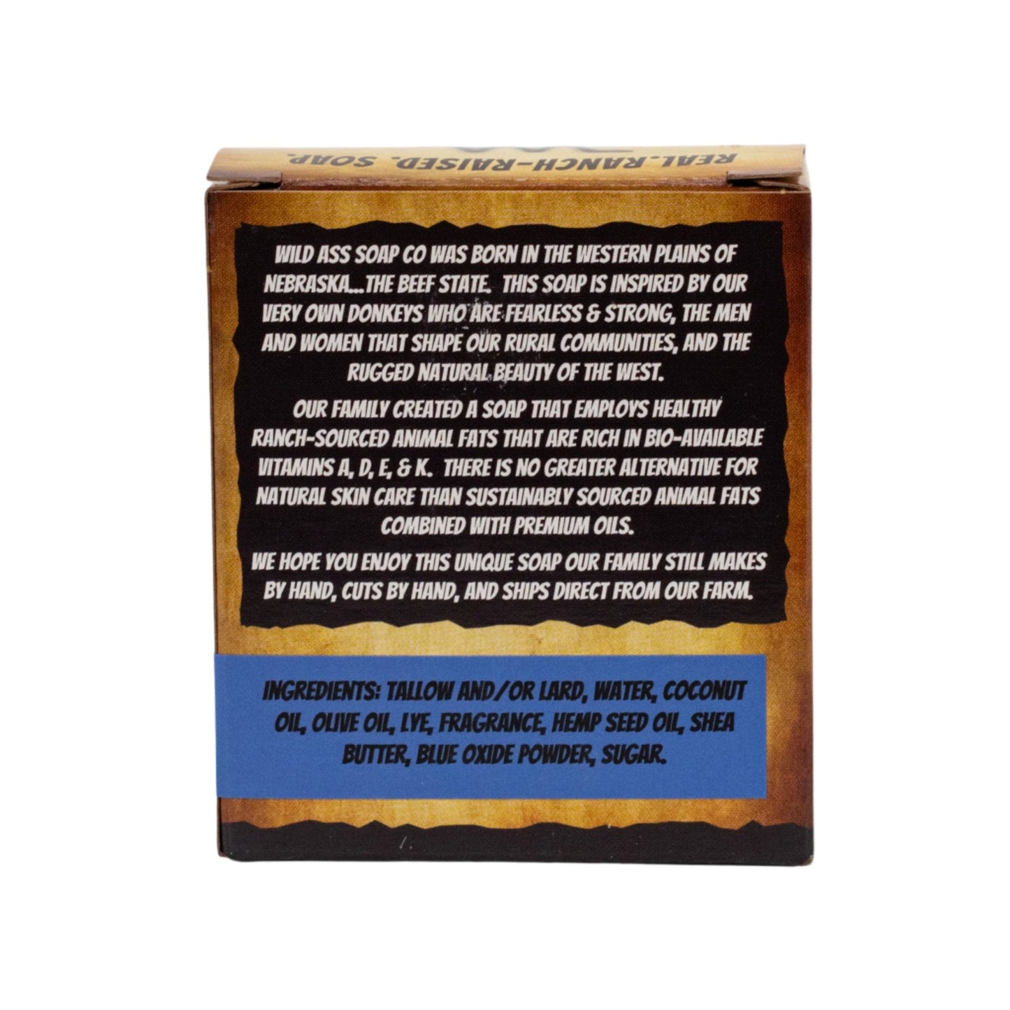 Tallow Bar Soap | Capt'N Jax Scent | 4.5 oz | Palm Oil & Paraben Free | Wild Ass Soap Co