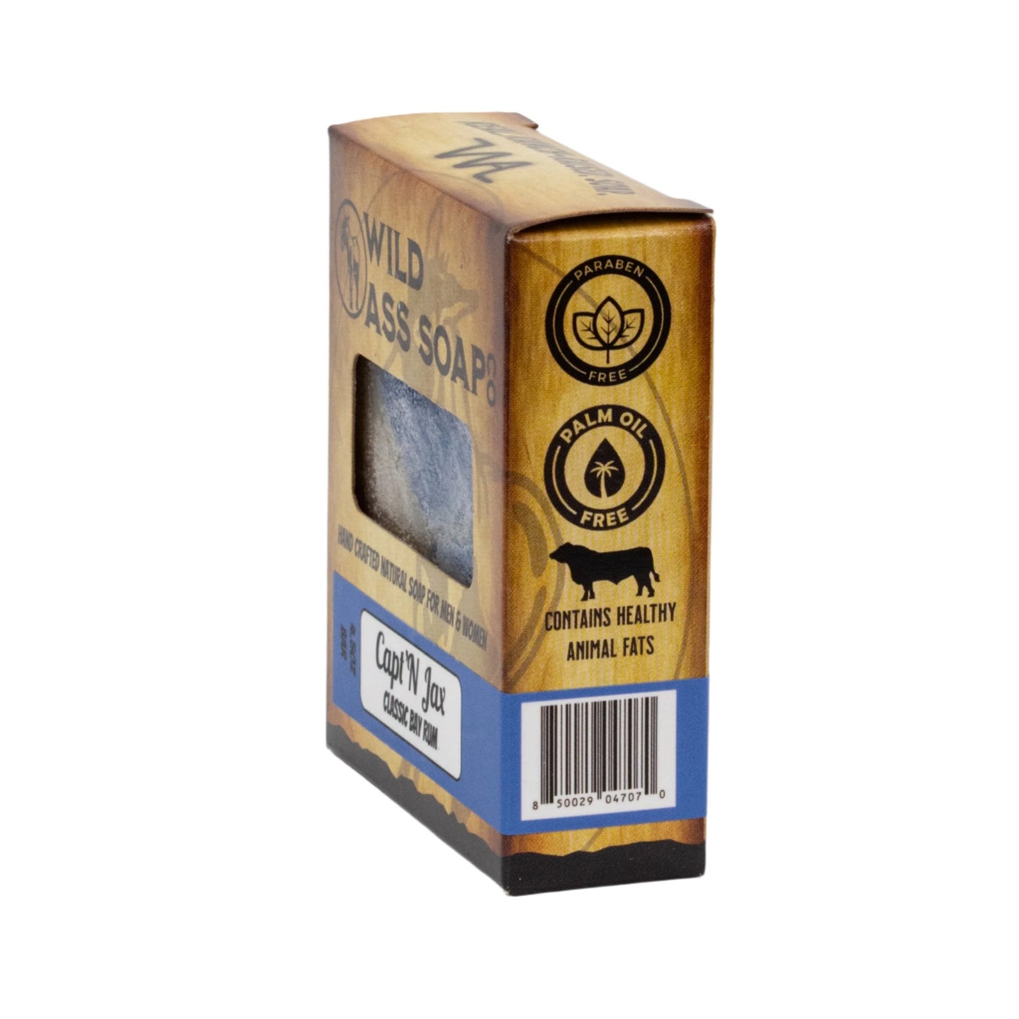 Tallow Bar Soap | Capt'N Jax Scent | 4.5 oz | Palm Oil & Paraben Free | Wild Ass Soap Co