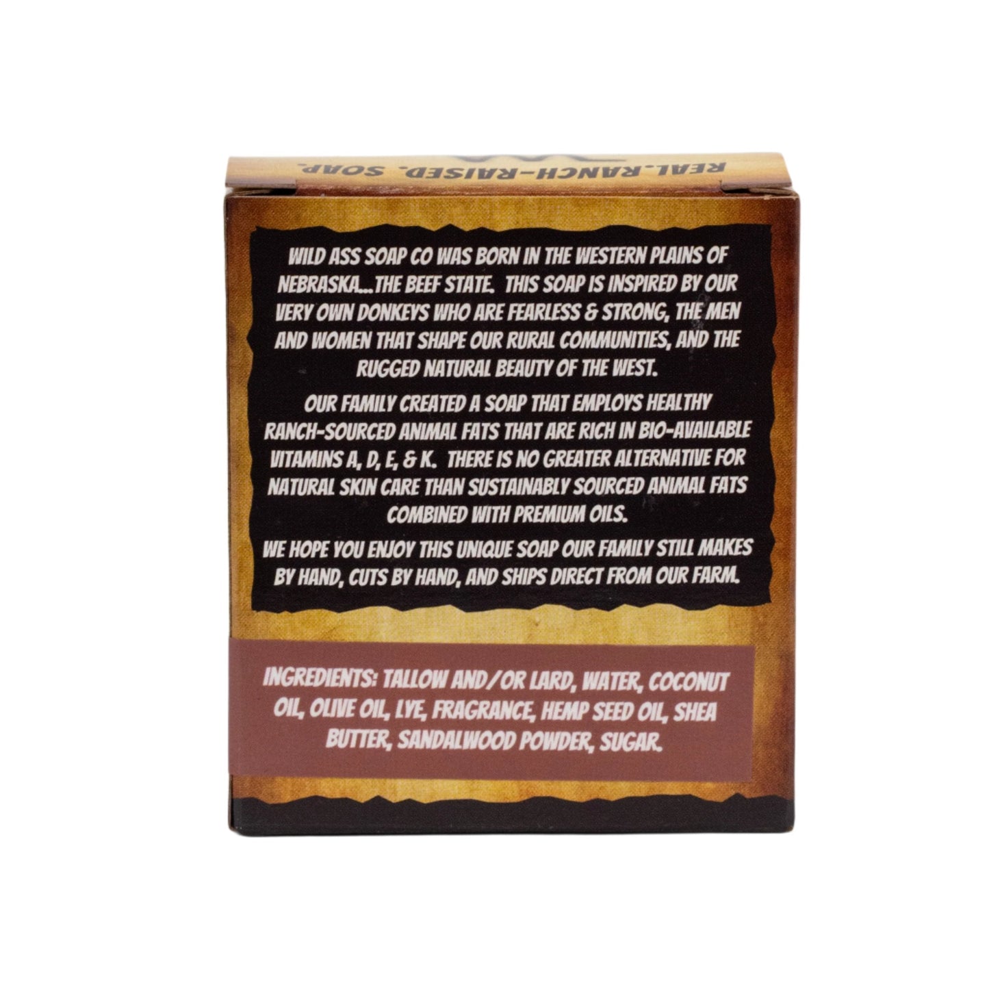 Tallow Bar Soap | Cowgirl Scent | 4.5 oz | Palm Oil & Paraben Free | Wild Ass Soap Co