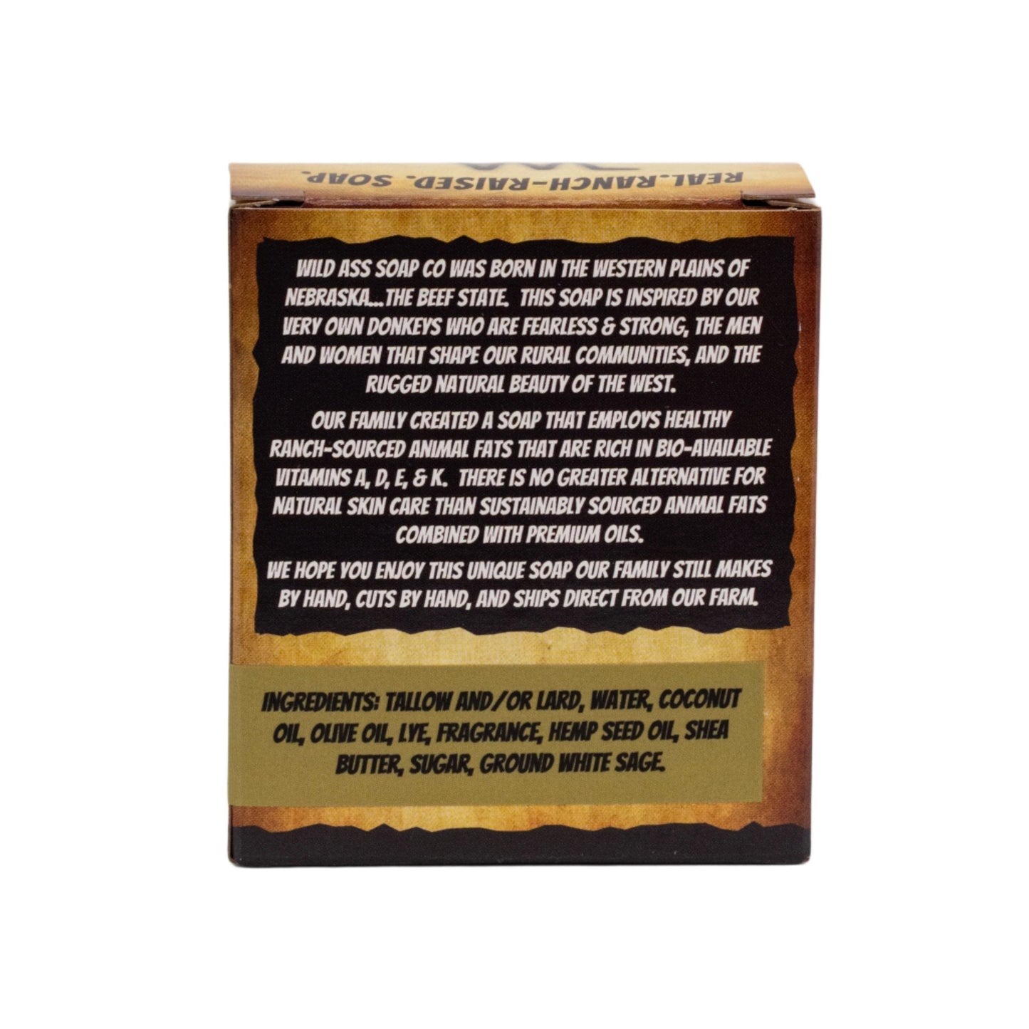 Tallow Bar Soap | Western Sage Scent | 4.5 oz | Palm Oil & Paraben Free | Wild Ass Soap Co