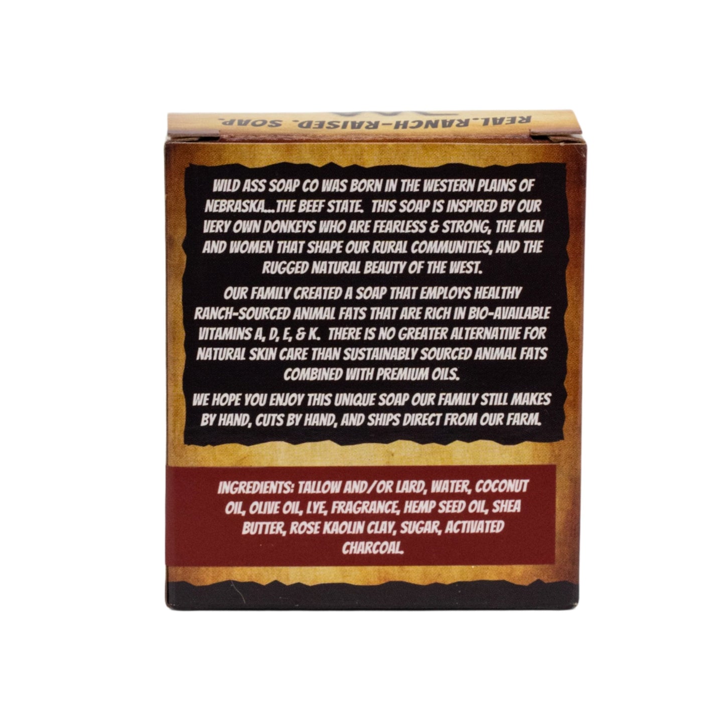 Tallow Bar Soap | Wild West Saloon Scent | 4.5 oz | Palm Oil & Paraben Free | Wild Ass Soap Co