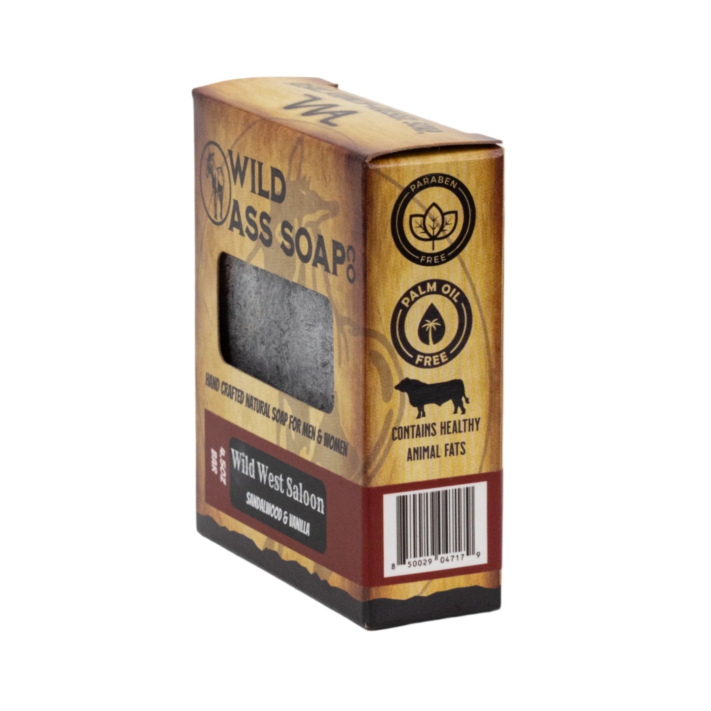 Tallow Bar Soap | Wild West Saloon Scent | 4.5 oz | Palm Oil & Paraben Free | Wild Ass Soap Co