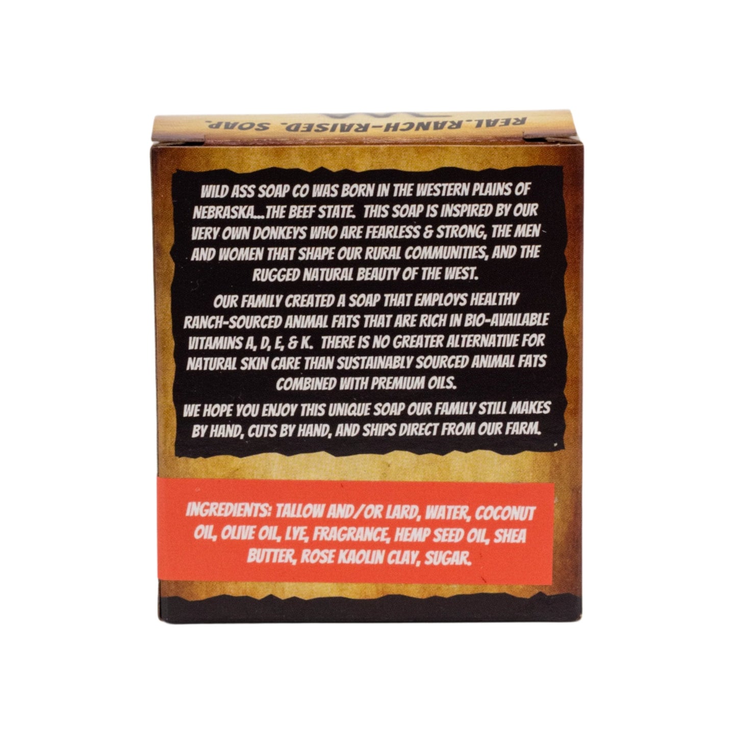 Tallow Bar Soap | Sweet As Sugar Scent | 4.5 oz | Palm Oil & Paraben Free | Wild Ass Soap Co