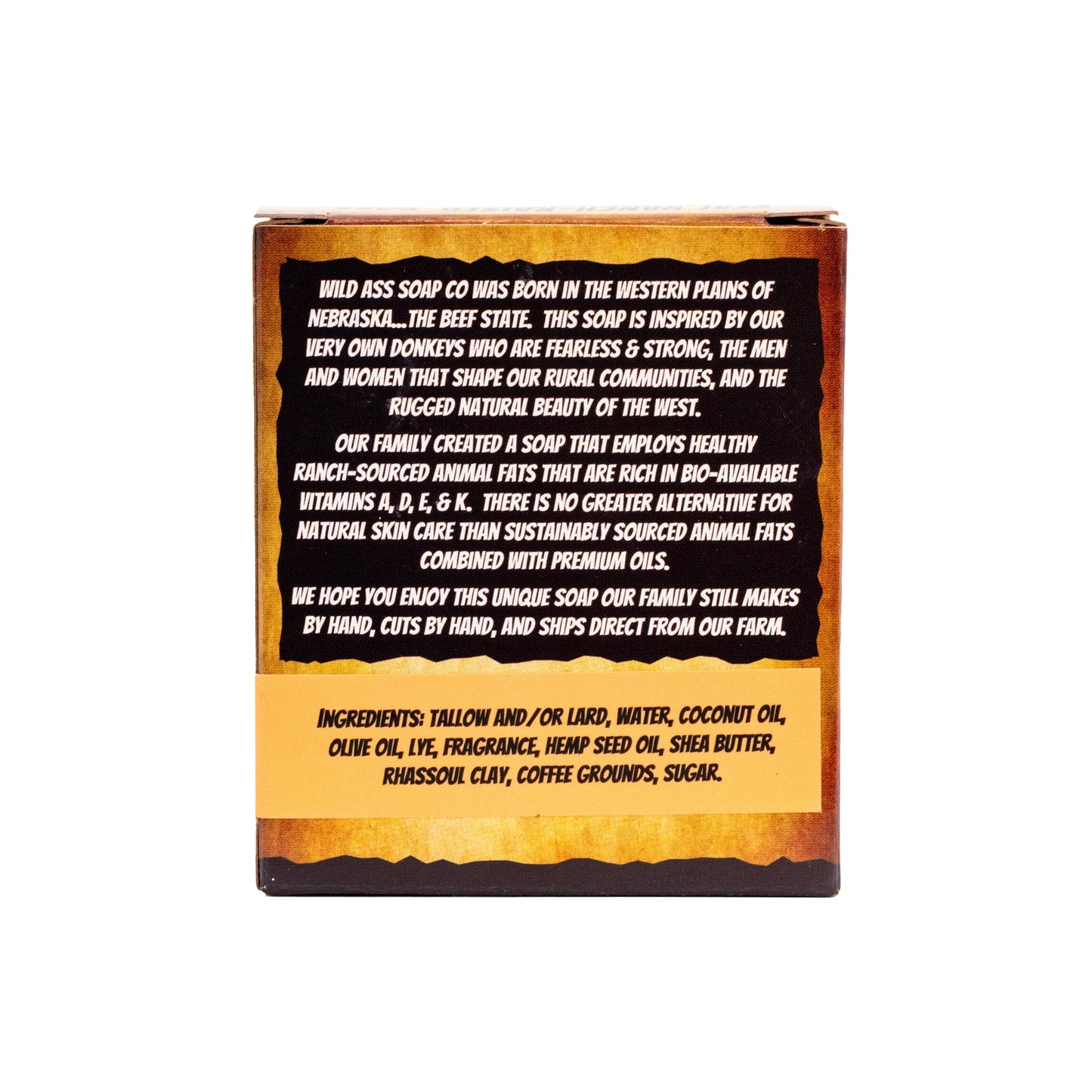 Tallow Bar Soap | Yee Haw Scent | 4.5 oz | Palm Oil & Paraben Free | Wild Ass Soap Co