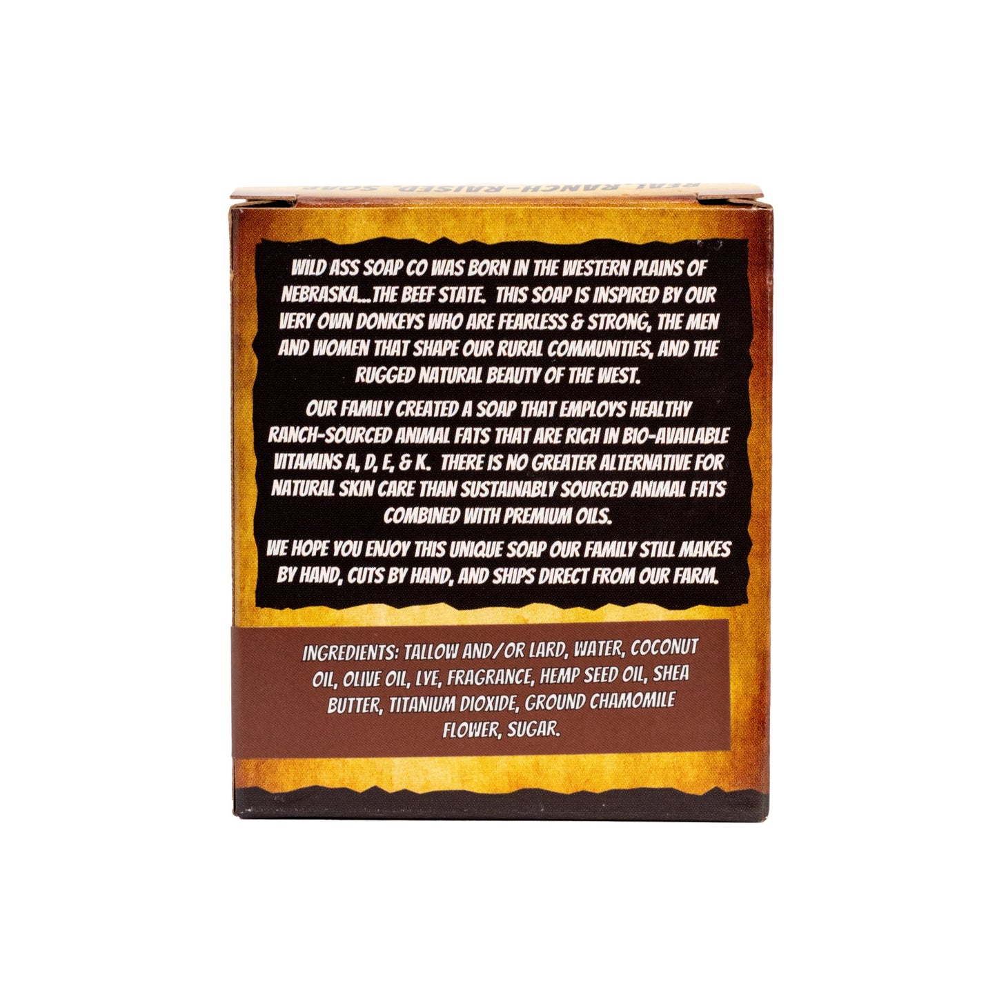 Tallow Bar Soap | Wild Heart Scent | 4.5 oz | Palm Oil & Paraben Free | Wild Ass Soap Co