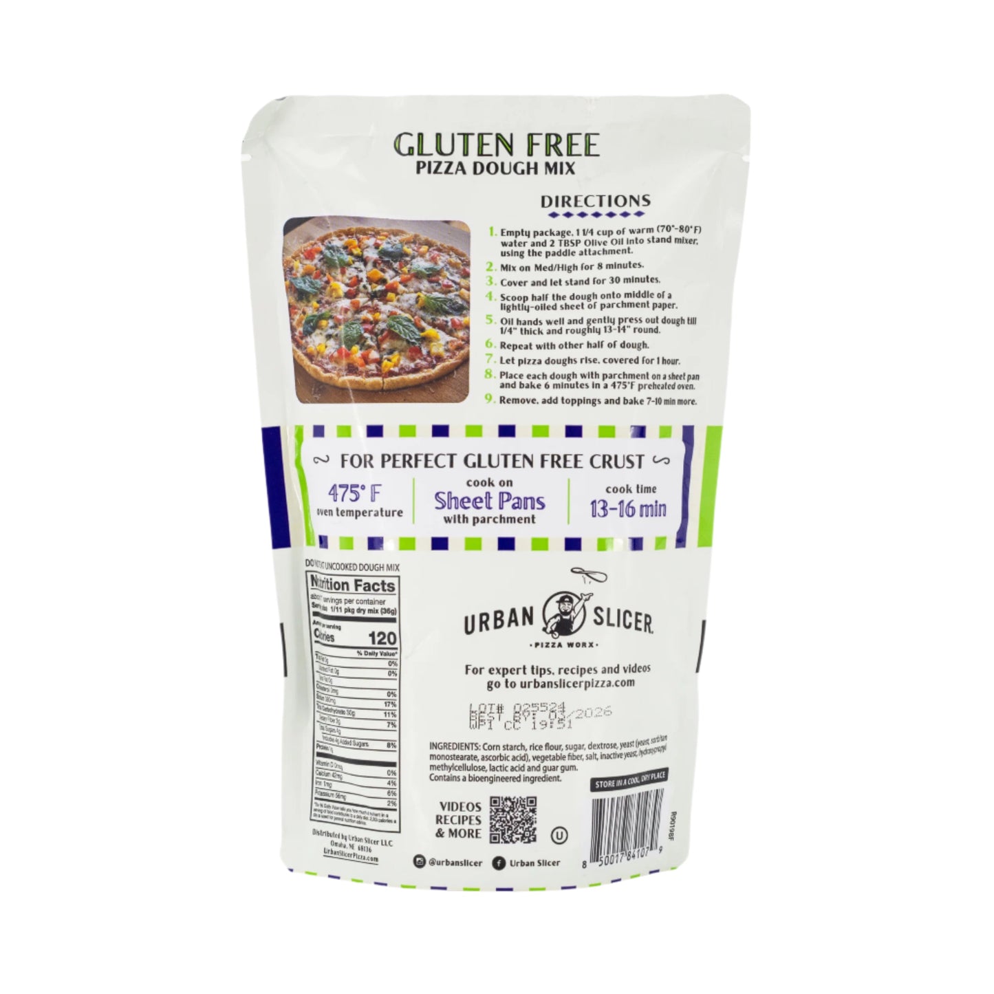 Gluten Free Pizza Dough | 13.9 oz | Urban Slicer Pizza Worx