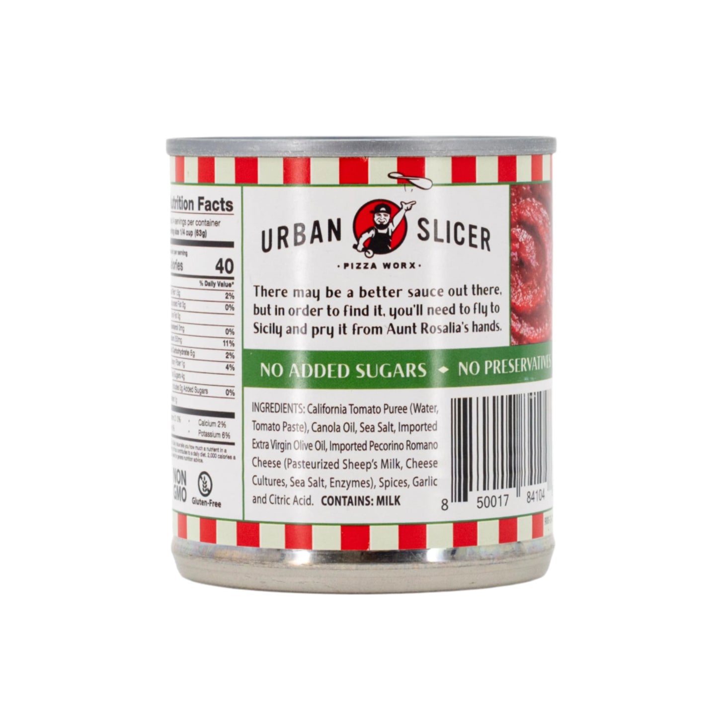 Pizza Sauce | 8 oz. | NON GMO & Gluten Free | Urban Slicer Pizza Worx