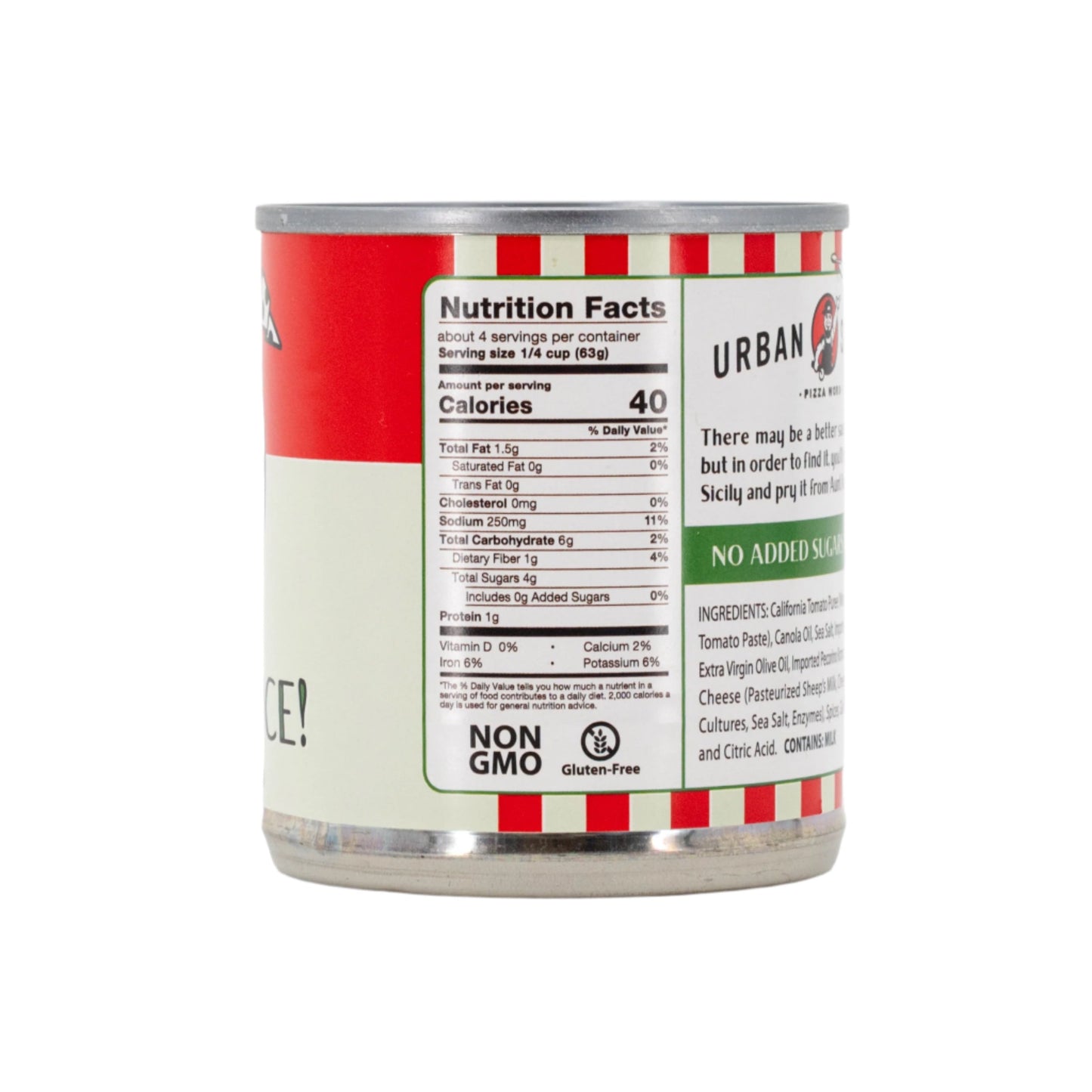 Pizza Sauce | 8 oz. | NON GMO & Gluten Free | Urban Slicer Pizza Worx
