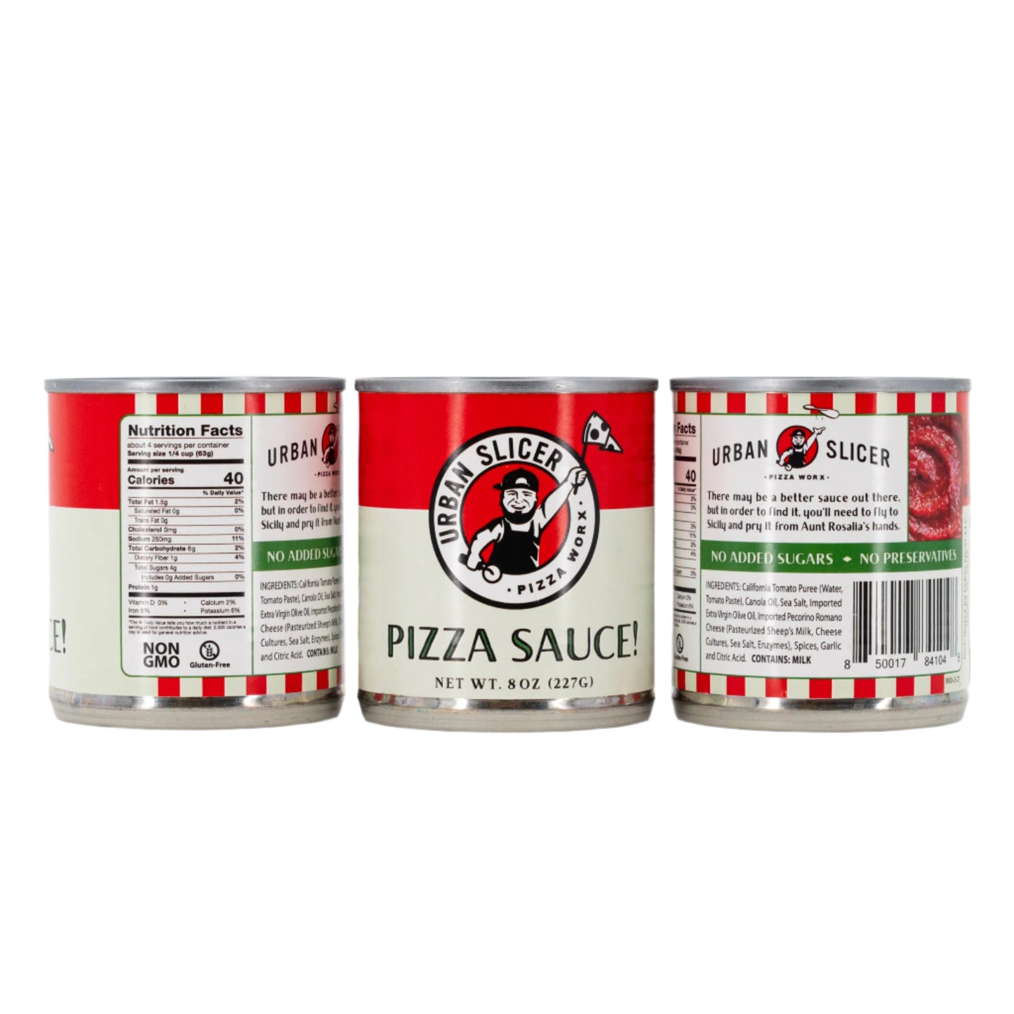 Pizza Sauce | 8 oz. | NON GMO & Gluten Free | Urban Slicer Pizza Worx