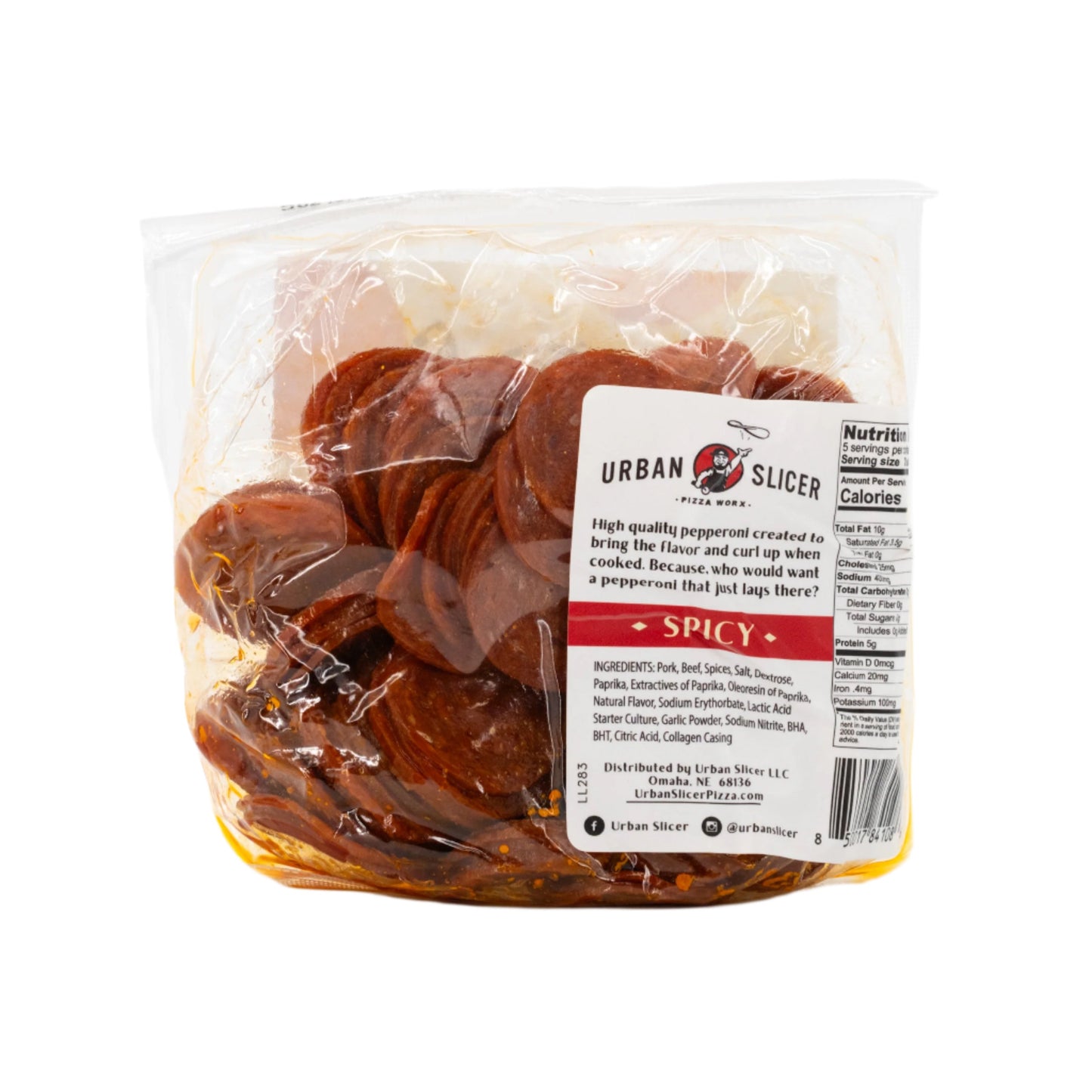 Spicy Cupping Pepperoni | 5 oz. | Gluten Free | Urban Slicer Pizza Worx