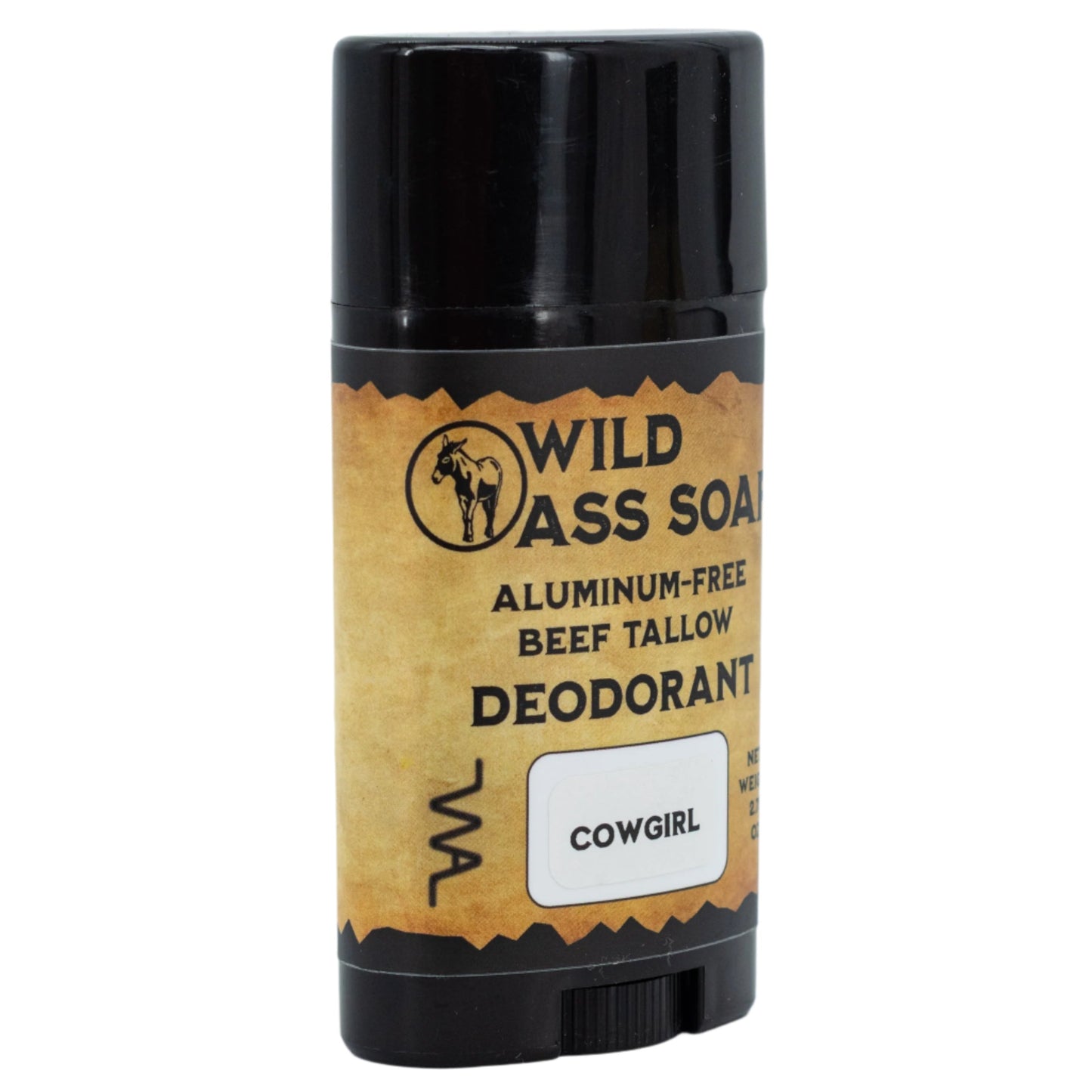 Aluminum-Free Cowgirl Beef Tallow Deodorant | 2.75 oz | Wild Ass Soap
