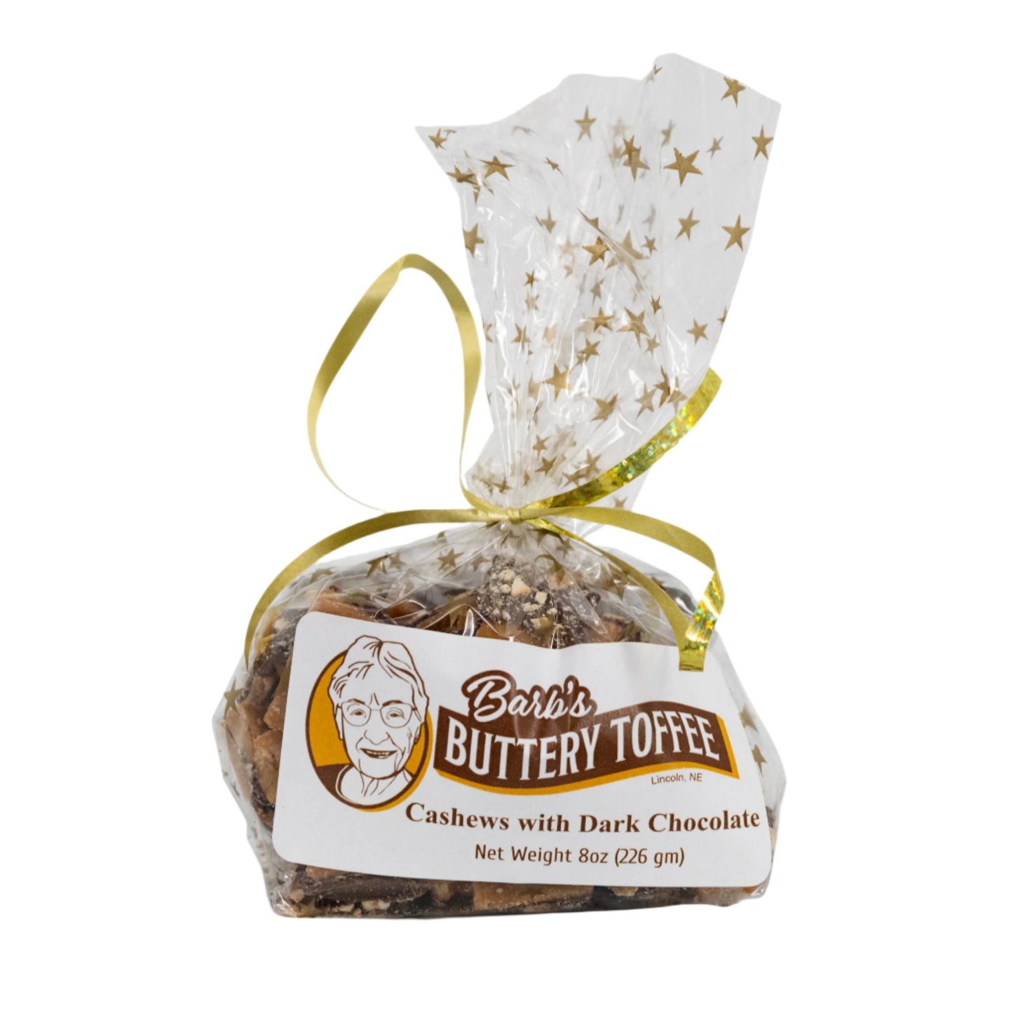 IN STORE PICKUP ONLY | Homemade Dark Chocolate Toffee | 8 oz | Multiple Nut Options | Barb's Buttery Toffee