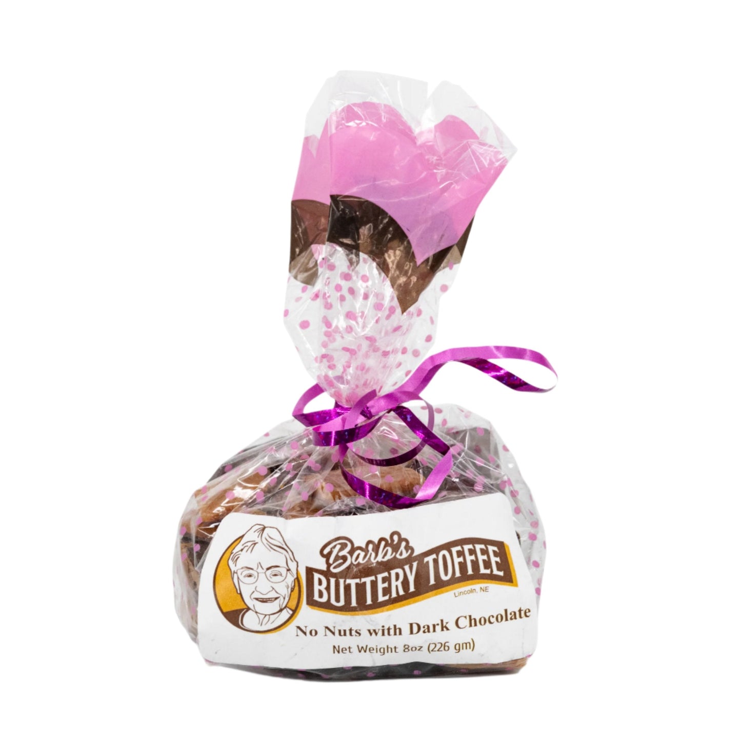 IN STORE PICKUP ONLY | Homemade Dark Chocolate Toffee | 8 oz | Multiple Nut Options | Barb's Buttery Toffee