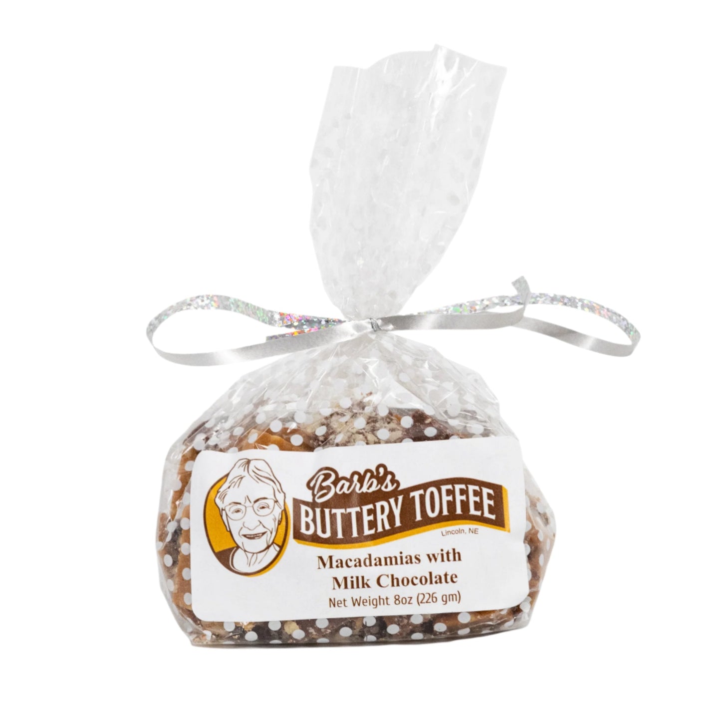 IN STORE PICKUP ONLY | Homemade Milk Chocolate Toffee | 8 oz | Multiple Nut Options | Barb's Buttery Toffee