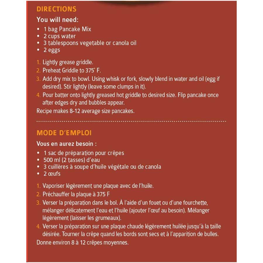 Chocolate Chip Pancake Mix | 16 oz | Cobblestone Kitchen