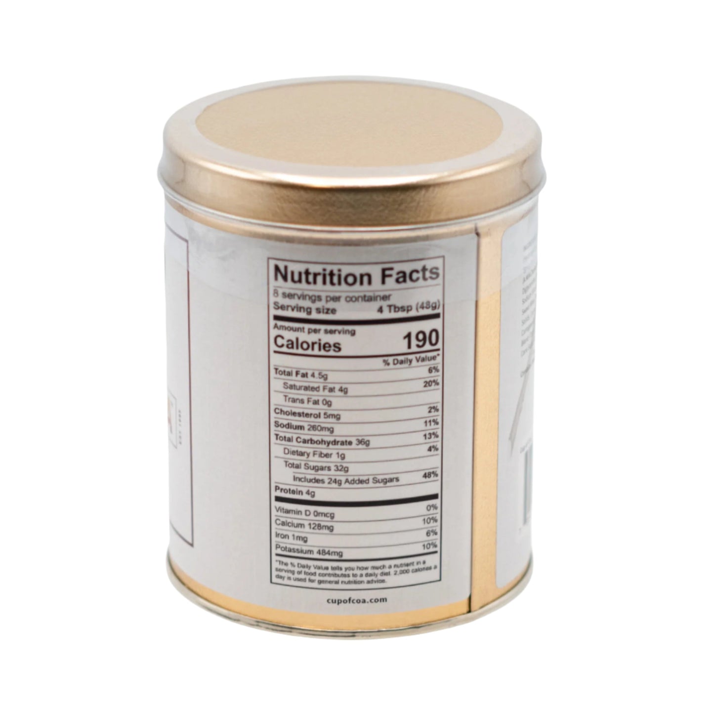 Nutrition Facts For Sinfully Classic Cocoa