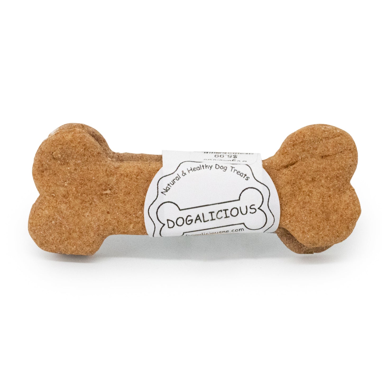 2 Large Peanut Butter & Honey Dog Biscuits