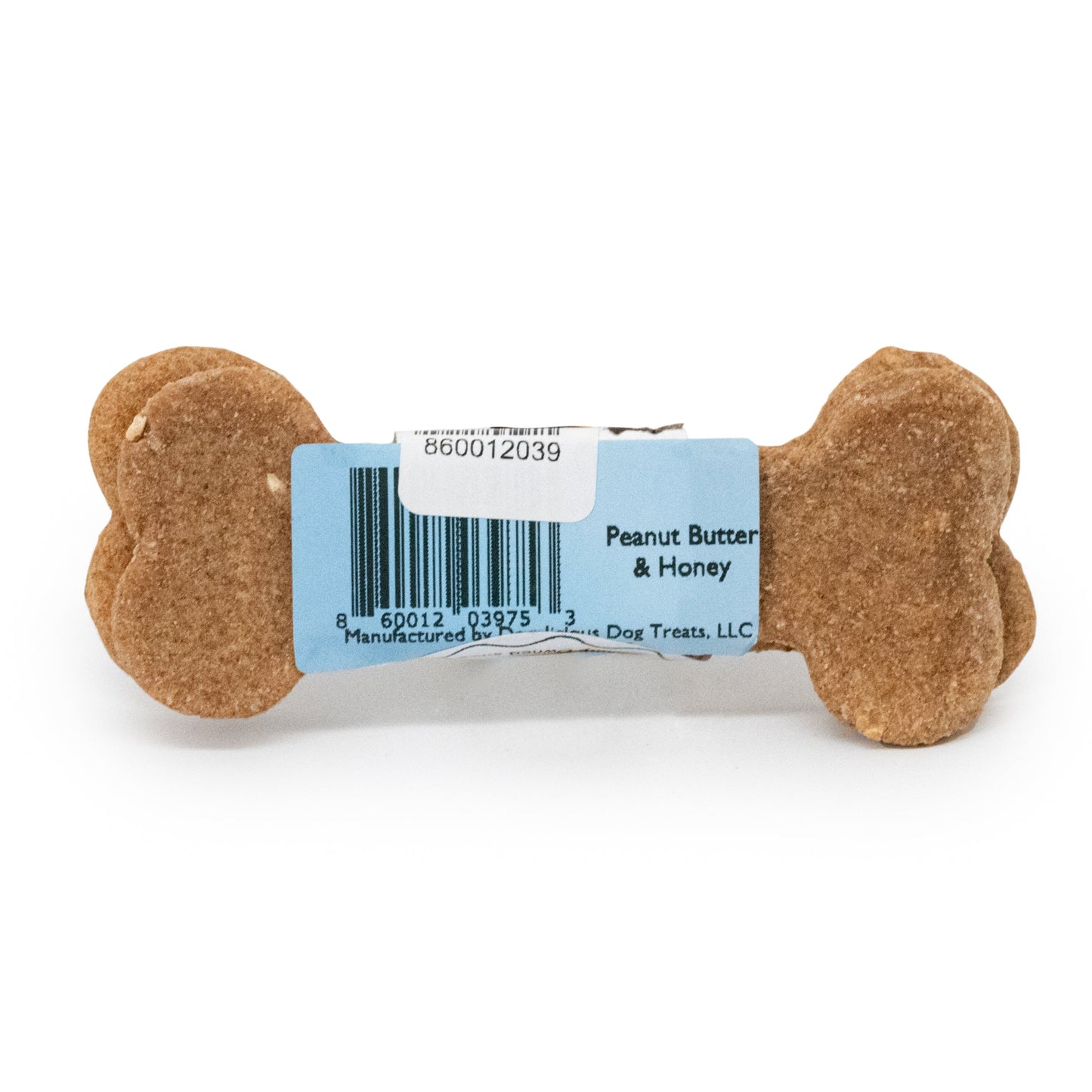 Two Large Peanut Butter & Honey Dog Biscuits