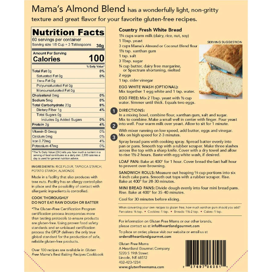 Gluten Free Almond Flour | 2 lb | Gluten Free Mama | 6050