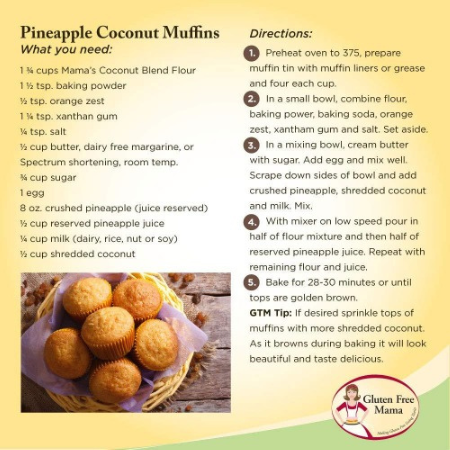 Gluten Free Coconut Flour | 4 lb | Gluten Free Mama | 6053