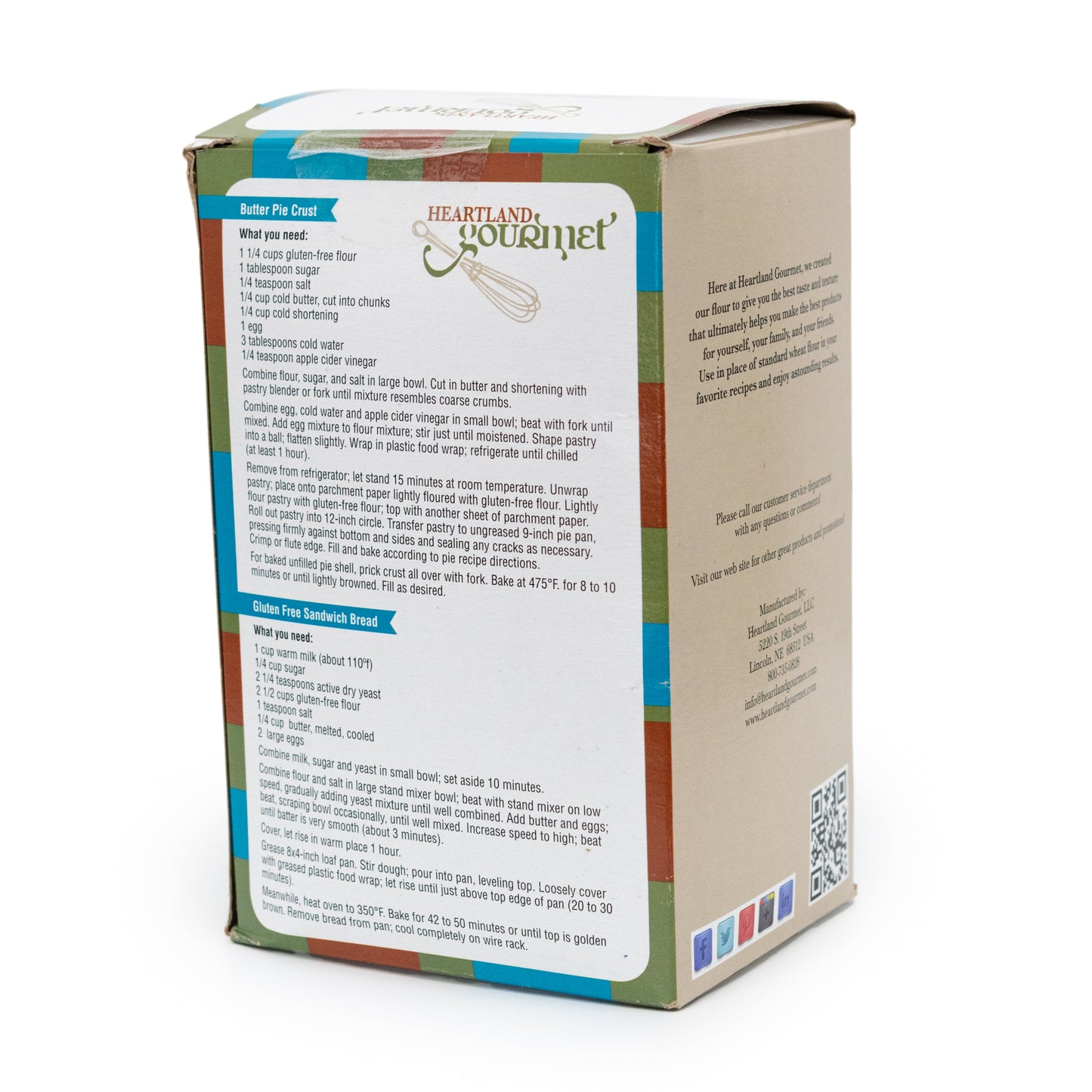 Heartland Gourmet Gluten Free Multi-Purpose Flour Back