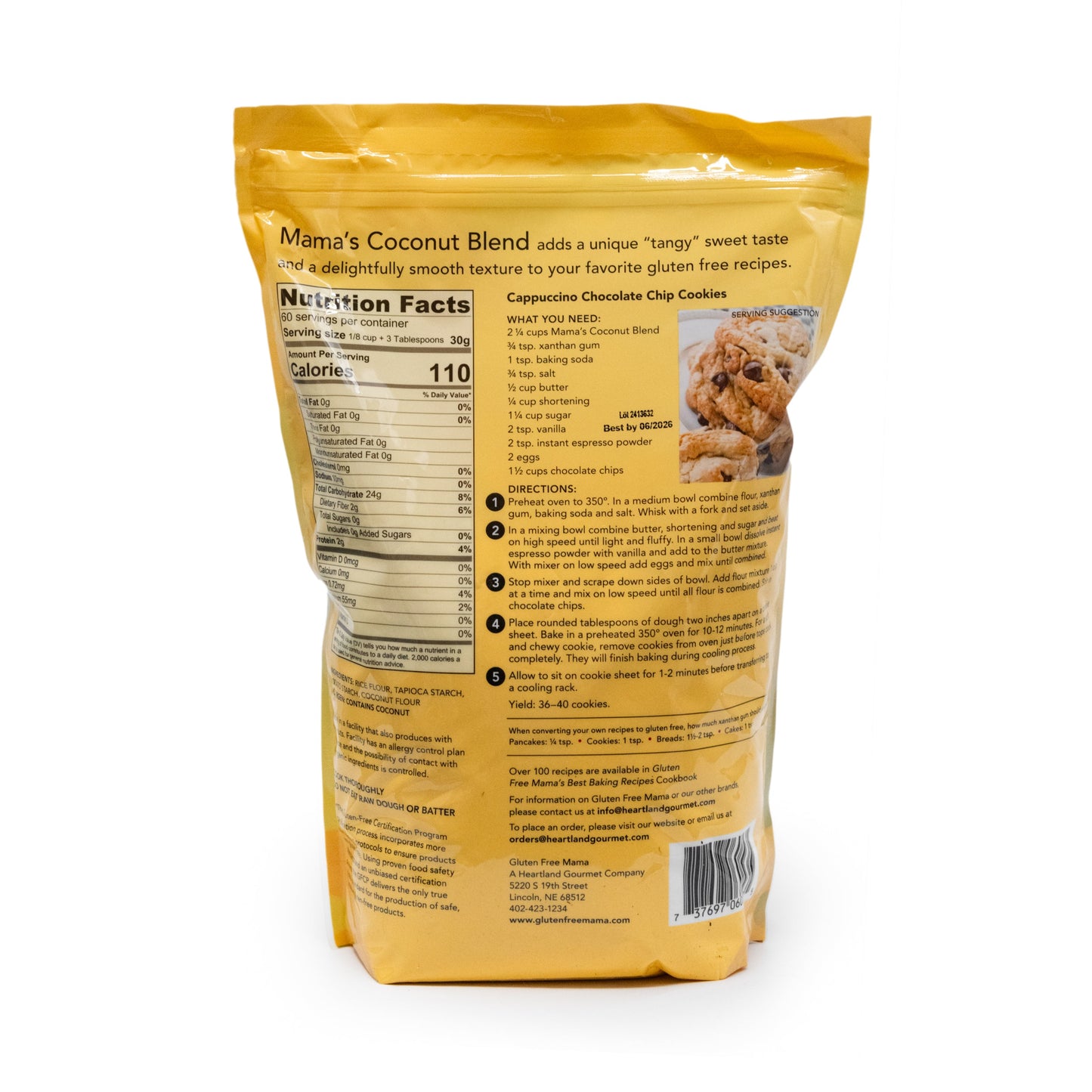 Gluten Free Coconut Flour | 4 lb | Gluten Free Mama | 6053