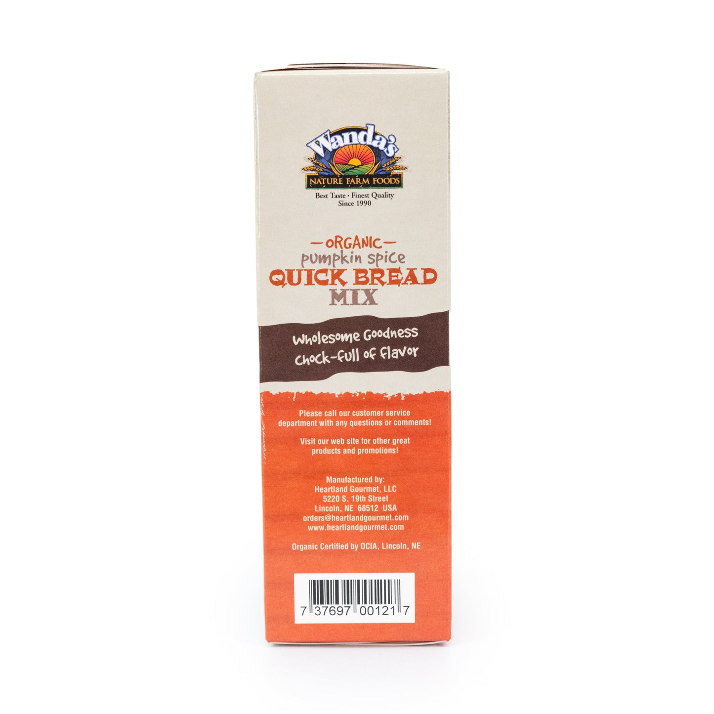 Wanda's Organic Pumpkin Spice Quick Bread Mix | 9.5 oz | Heartland Gourmet | 1402