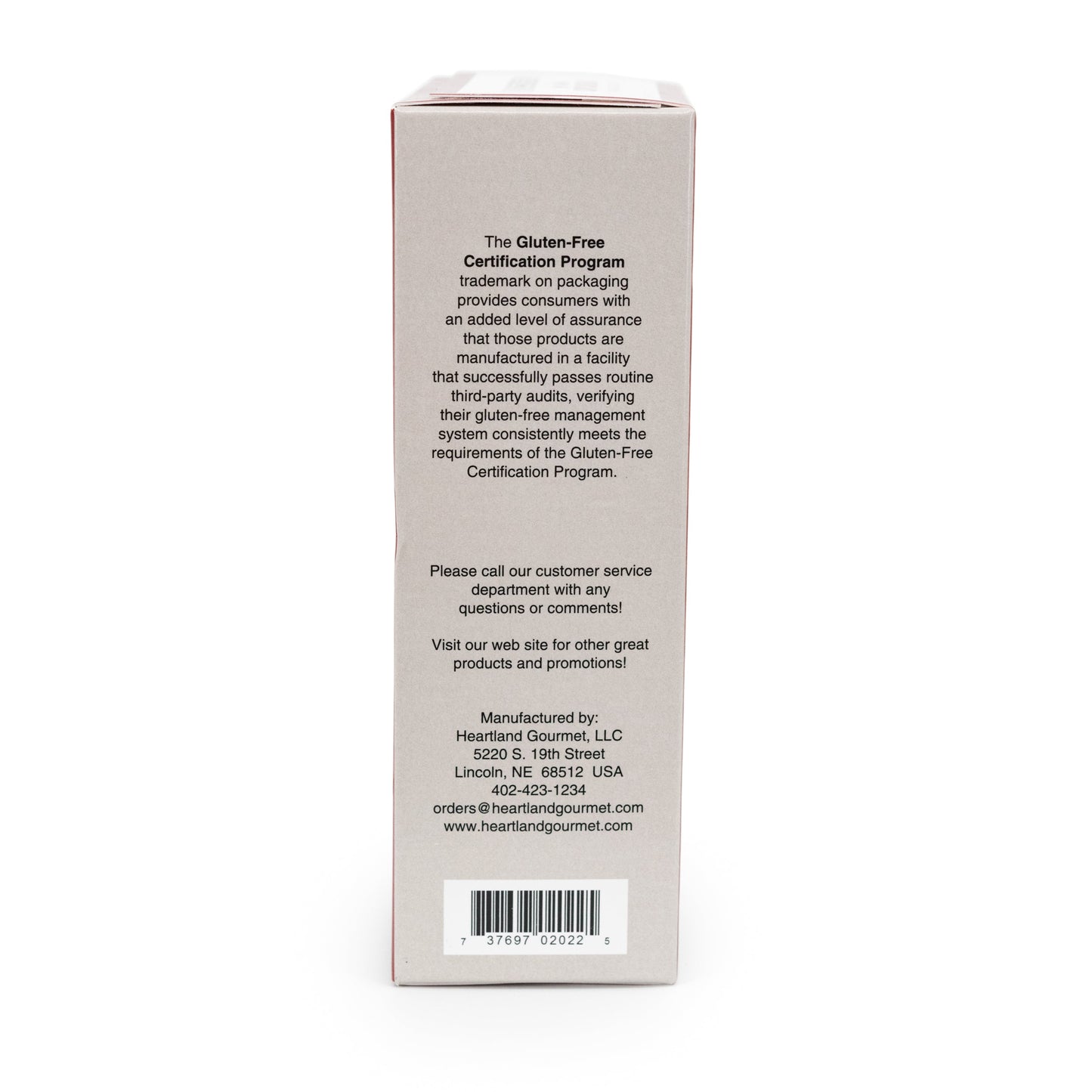 Heartland Gourmet Red Velvet Cupcake Mix Side