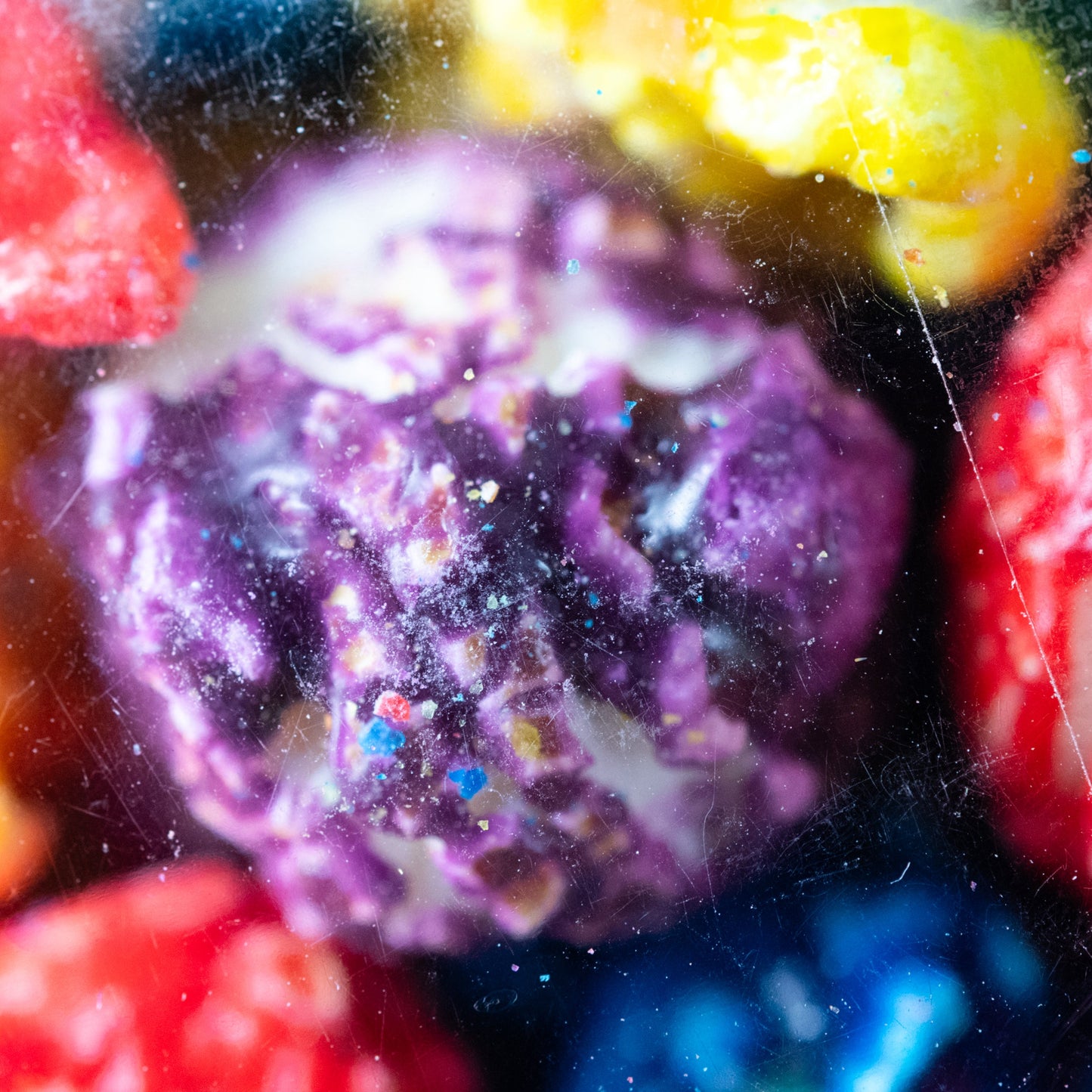Close up of Rainbow Popcorn