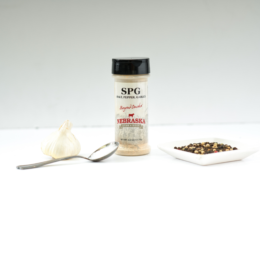 Salt, Pepper, Garlic Seasoning | 5 oz | Nebraska Star Beef