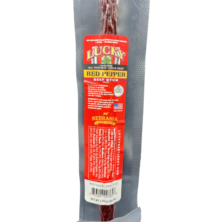Red Pepper Beef Stick | 1.25 oz | Nebraska Star Beef