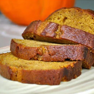 Pumpkin bread slice