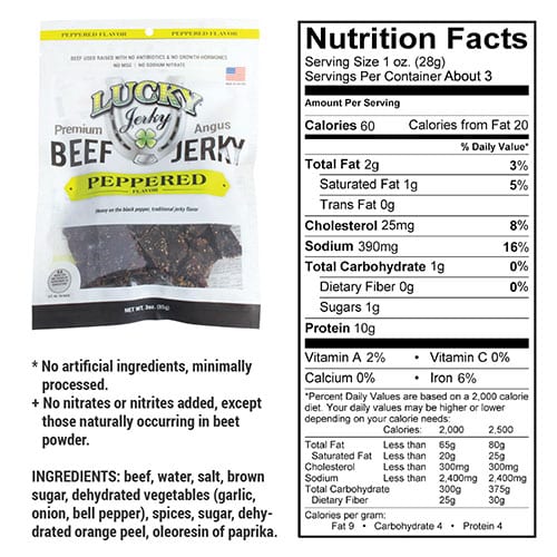 Black Pepper Beef Jerky | 3 oz | Nebraska Star Beef