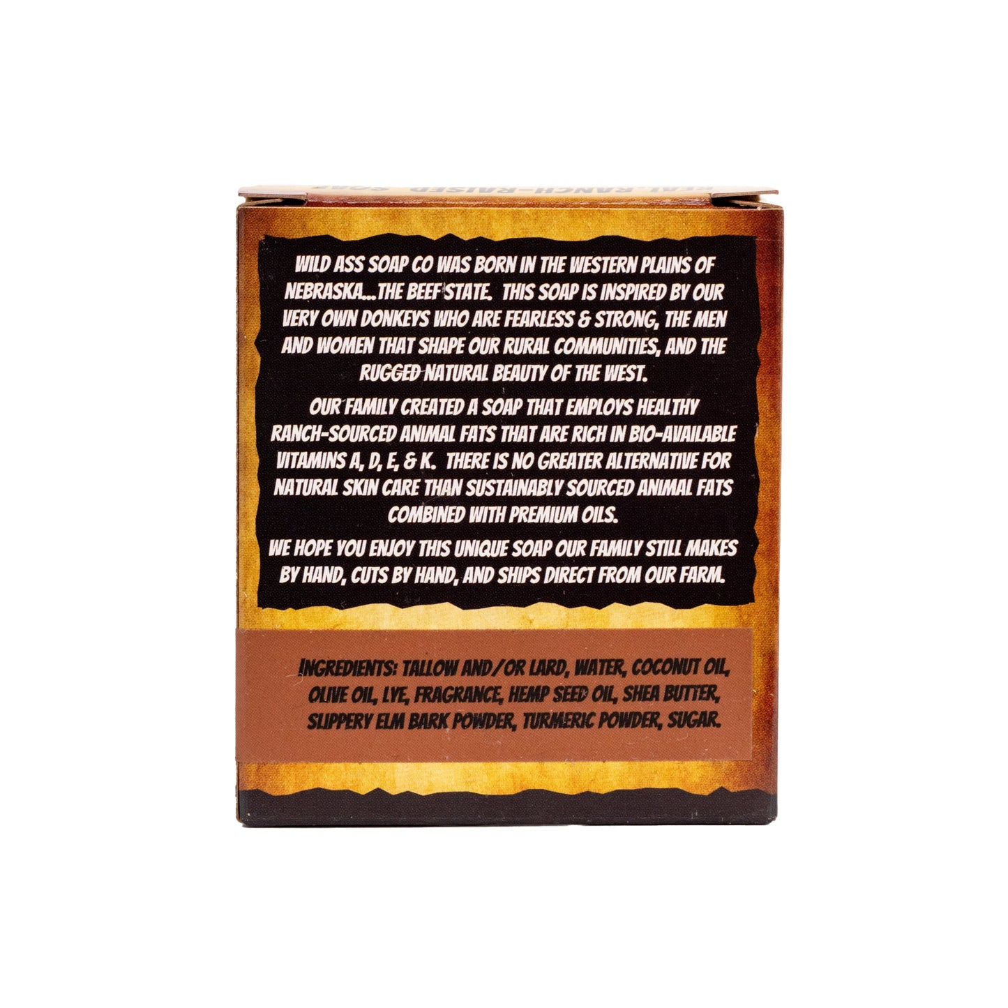 Tallow Bar Soap | Gambler Scent | 4.5 oz | Palm Oil & Paraben Free | Wild Ass Soap Co