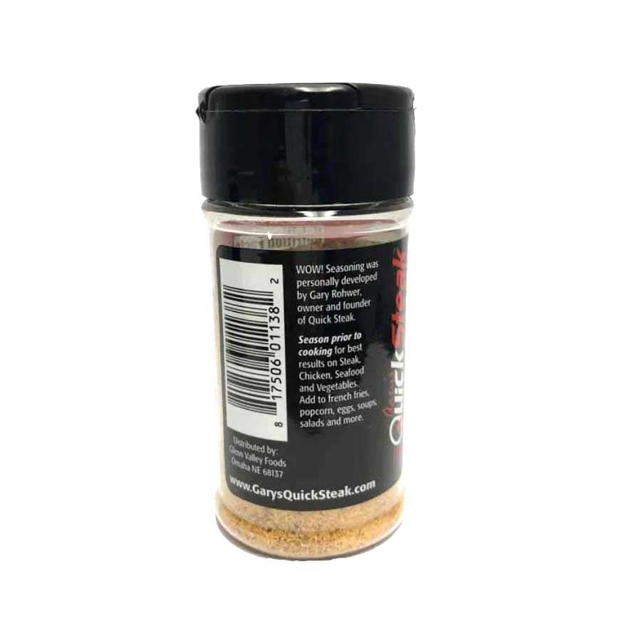 Wow! Seasoning | 3.5 oz| Gluten Free | Gary's QuickSteak