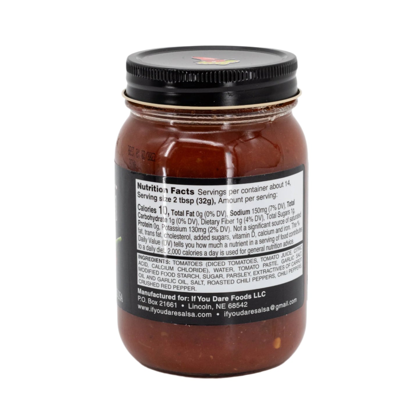 Flicker Of Fire Mild Salsa | 15.5 oz | If You Dare Foods