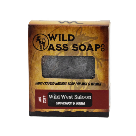 Tallow Bar Soap | Wild West Saloon Scent | 4.5 oz | Palm Oil & Paraben Free | Wild Ass Soap Co