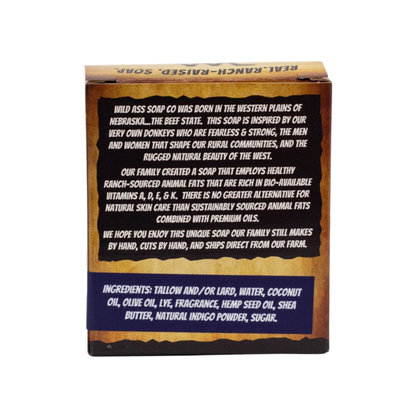 Tallow Bar Soap | Midnight Moon Scent | 4.5 oz | Palm Oil & Paraben Free | Wild Ass Soap Co