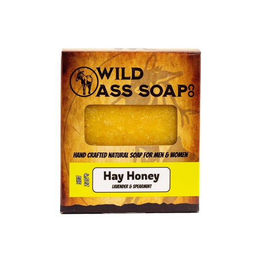 Tallow Bar Soap | Hay Honey Scent | 4.5 oz | Palm Oil & Paraben Free | Wild Ass Soap Co