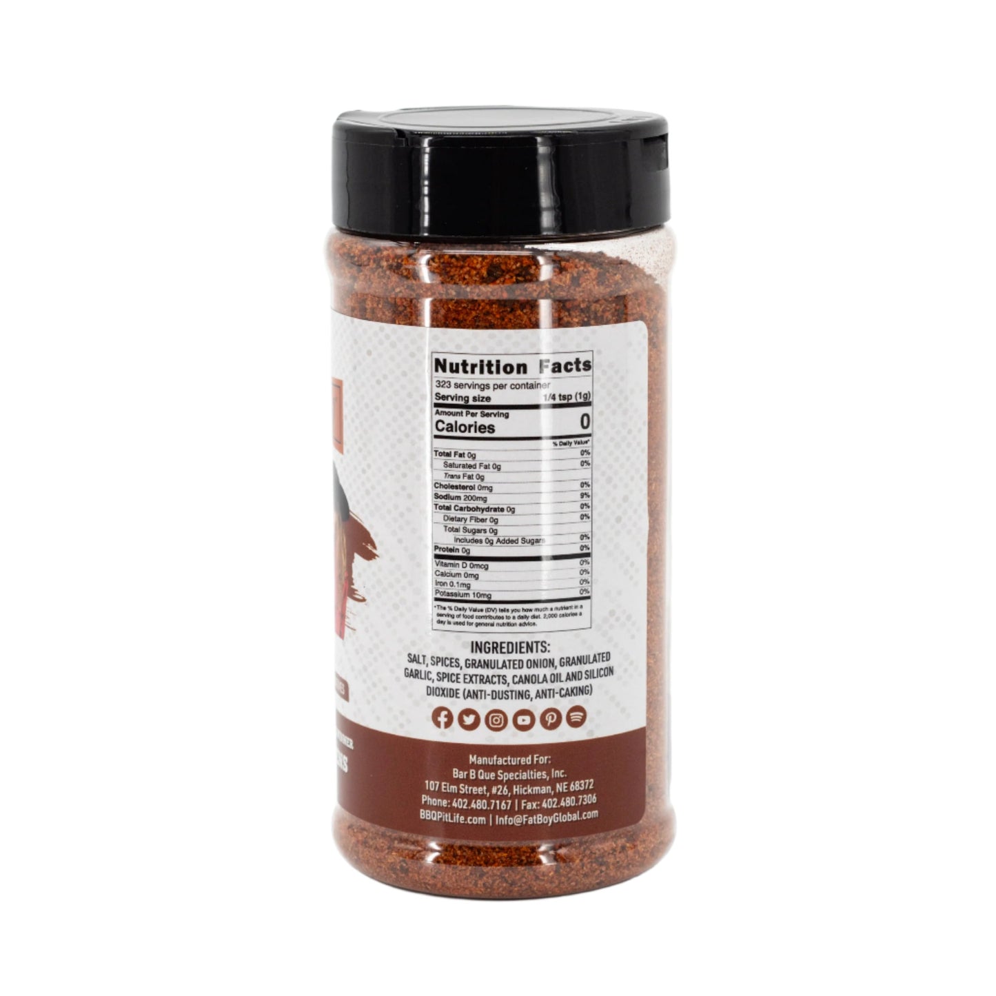 Cowgirl BBQ Rub | 11.4 oz | Gluten Free | Fat Boy Hickman's BBQ