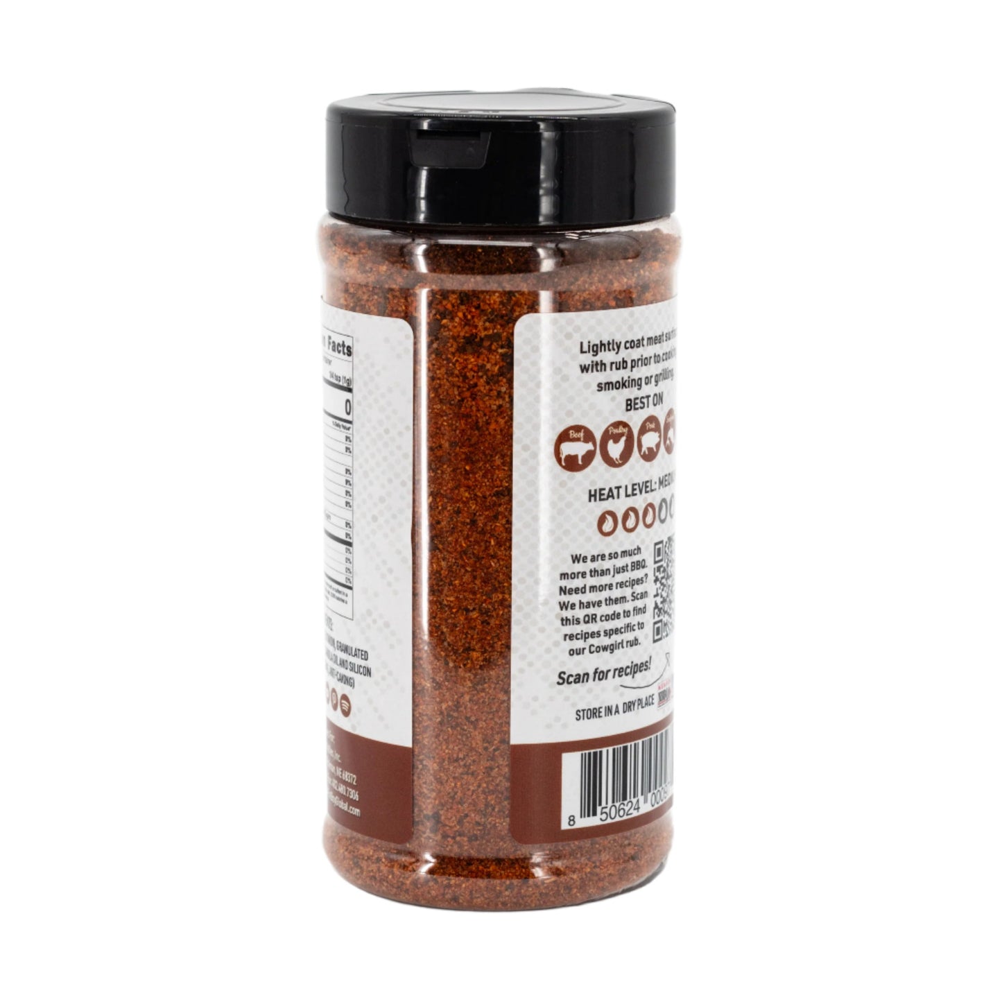 Cowgirl BBQ Rub | 11.4 oz | Gluten Free | Fat Boy Hickman's BBQ