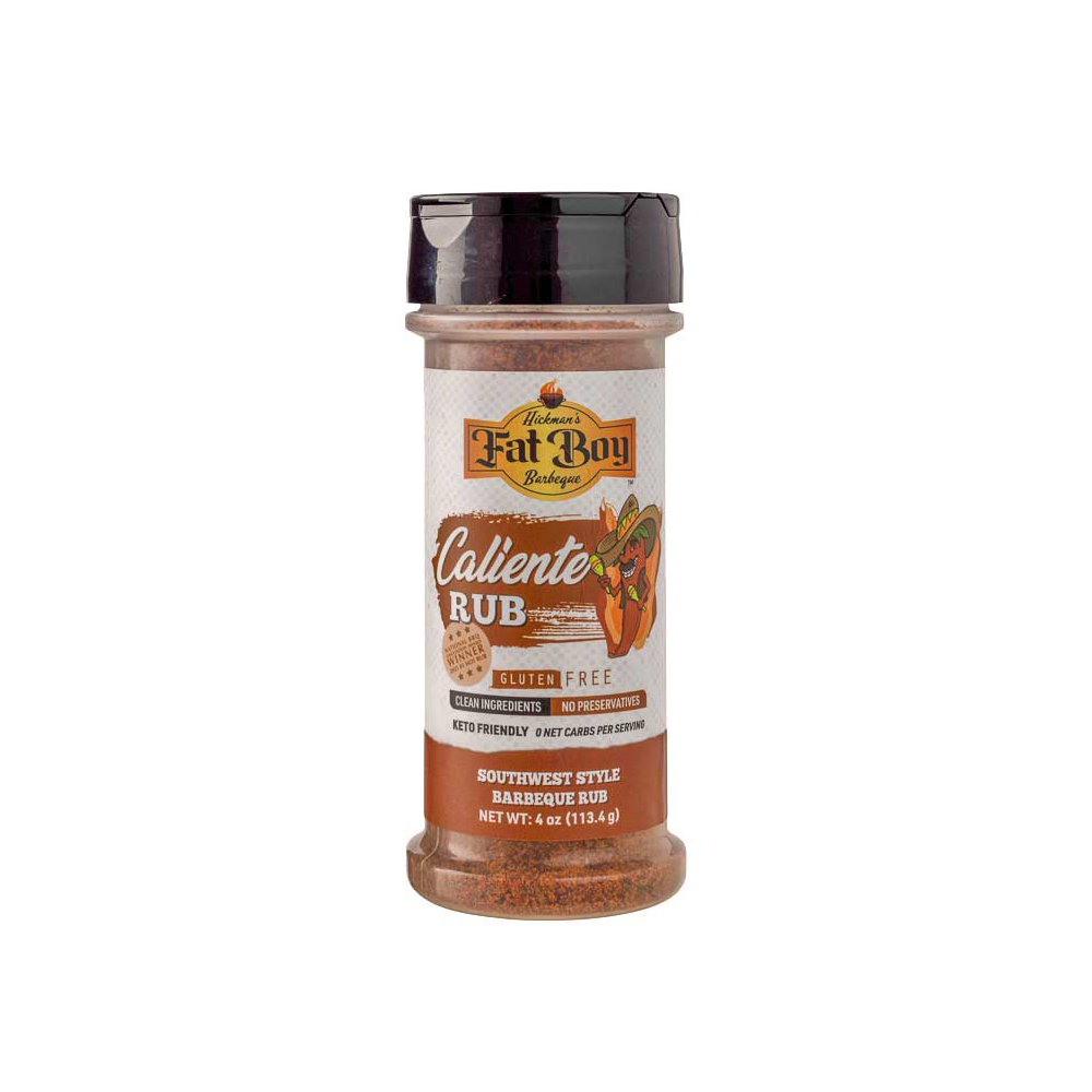 Caliente Gluten Free Rub | 4 oz | Gluten Free | Fat Boy Hickman's BBQ