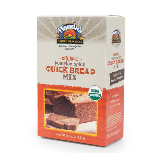 Wanda's Organic Pumpkin Spice Quick Bread Mix | 9.5 oz | Heartland Gourmet | 1402