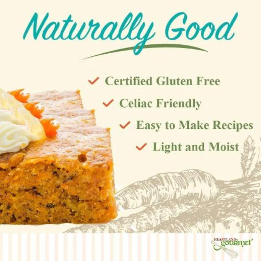 Gluten Free Carrot Cake Mix | 18 oz | Heartland Gourmet | 2020