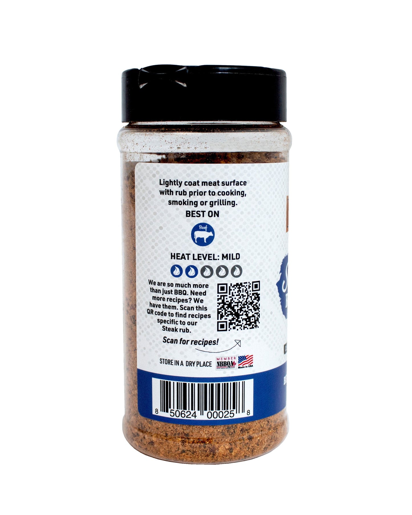 Steak Rub | 9.9 oz | Gluten Free | Fat Boy Hickman's BBQ
