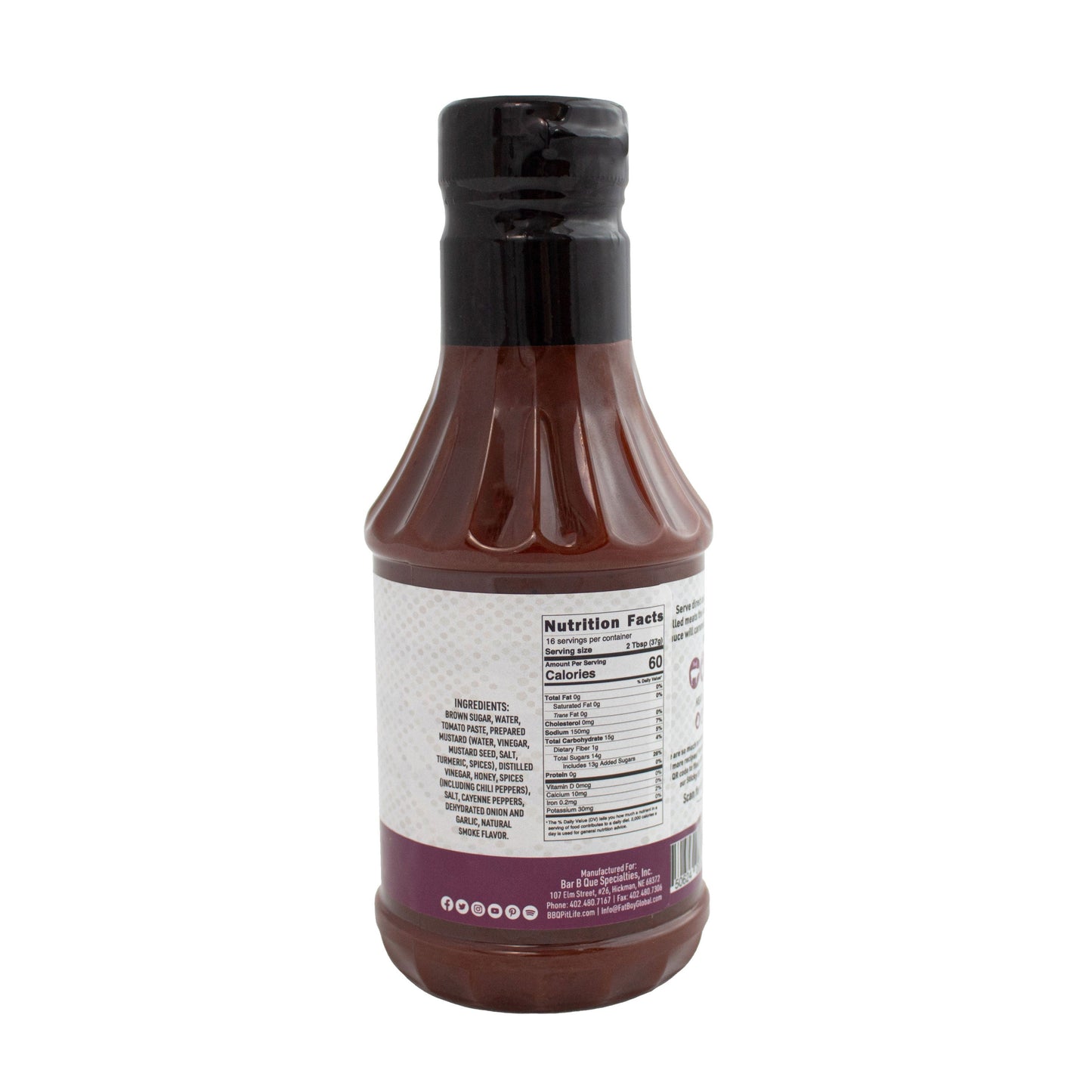 Sticky Stuff BBQ Sauce | 19 oz | Gluten Free | Fat Boy Hickman's BBQ