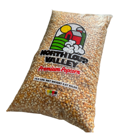 Yellow Un-Popped Popcorn Kernals | 12.5 lb | Non-GMO | Popcorn County USA | North Loup Valley