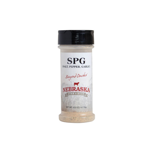 Salt, Pepper, Garlic Seasoning | 5 oz | Nebraska Star Beef