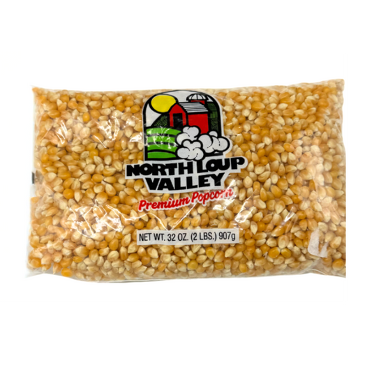 Yellow Un-Popped Popcorn Kernals | 2 lb | Non-GMO | Popcorn County USA | North Loup Valley